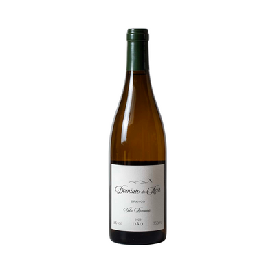 Garrafa de vinho branco Domínio do Açor Vila Romana Branco 2023, oriundo de 750 ml, com rótulo leve e elegante.