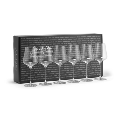Gabriel-Glas StandArt universal wine glass – 6-pack designer box – ideal for red, white, sparkling and spirits – robust, lead-free and machine-made.