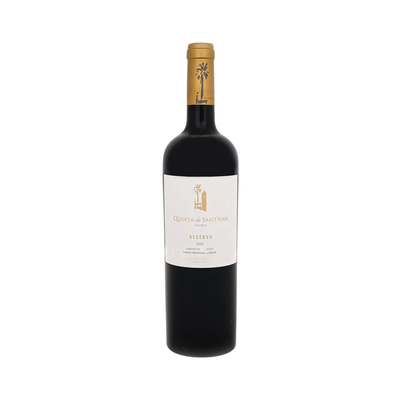 Bottle of Quinta de Sant’Ana Reserva Tinto 2022 – Organic red wine from Lisbon aged 32 months in oak, with red fruits, forest floor and spice notes.