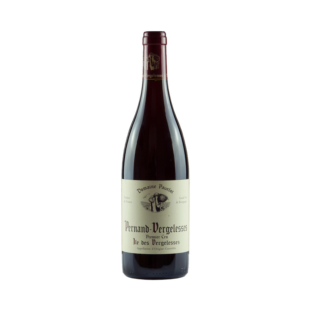 Bottle of Domaine Pavelot Pernand-Vergelesses 'Les Vergelesses' 1er Cru 2022 – organic Premier Cru Pinot Noir from Burgundy, France

